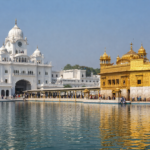 Akal Takht and Harmandir Sahib in Amritsar, central institutions in Sikh history