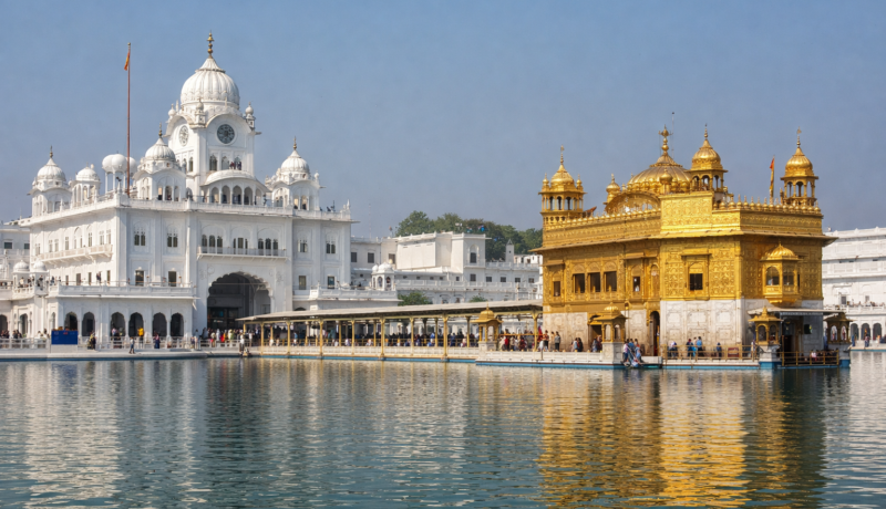 Akal Takht and Harmandir Sahib in Amritsar, central institutions in Sikh history